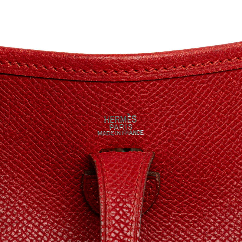 エルメス エヴリンTPM ショルダーバッグ レッド ヴォーエプソン レディース HERMES 【中古】