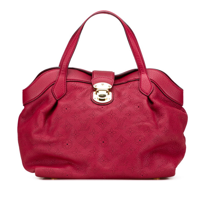 ルイ ヴィトン モノグラム マヒナ シールスPM ハンドバッグ M93817 グルナ レッド レザー レディース LOUIS VUITTON 【中古】