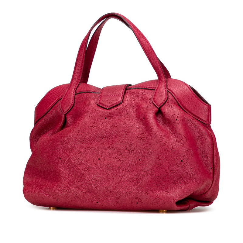 ルイ ヴィトン モノグラム マヒナ シールスPM ハンドバッグ M93817 グルナ レッド レザー レディース LOUIS VUITTON 【中古】