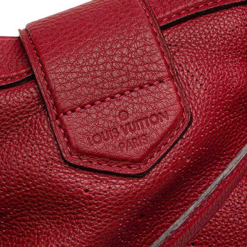 ルイ ヴィトン モノグラム マヒナ シールスPM ハンドバッグ M93817 グルナ レッド レザー レディース LOUIS VUITTON 【中古】