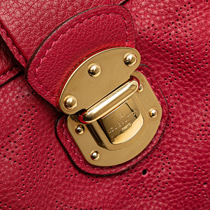 ルイ ヴィトン モノグラム マヒナ シールスPM ハンドバッグ M93817 グルナ レッド レザー レディース LOUIS VUITTON 【中古】
