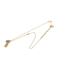 ルイ ヴィトン ネックレス ナノグラム ネックレス M63141 ゴールド シルバー メッキ メタル レディース LOUIS VUITTON 【中古】