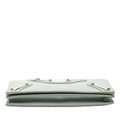 バレンシアガ チェーン ショルダーバッグ ウォレット 420837 ブルー系 レザー レディース BALENCIAGA 【中古】