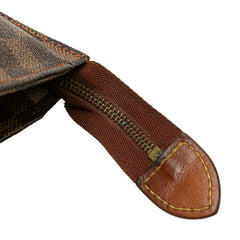 ルイ ヴィトン ダミエ ポッシュ トワレット26 セカンドバッグ N47543 ブラウン PVC レザー レディース LOUIS VUITTON 【中古】