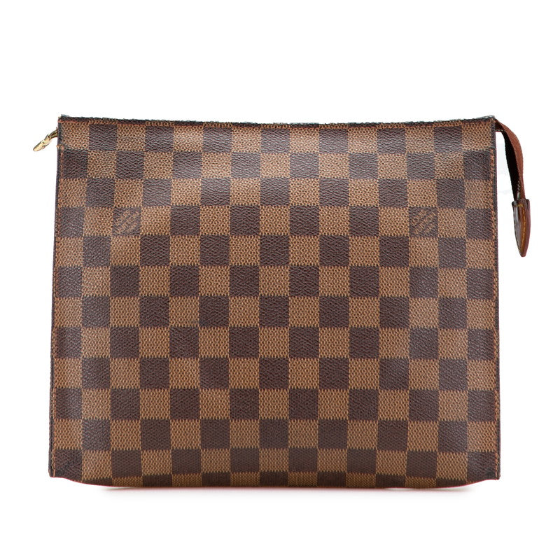 ルイ ヴィトン ダミエ ポッシュ トワレット26 セカンドバッグ N47543 ブラウン PVC レザー レディース LOUIS VUITTON 【中古】