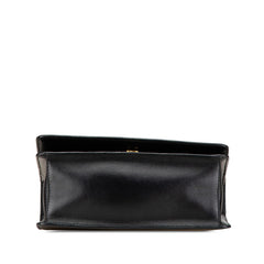 プラダ チェーン 斜め掛け ショルダーバッグ ブラック サフィアーノレザー レディース PRADA 【中古】
