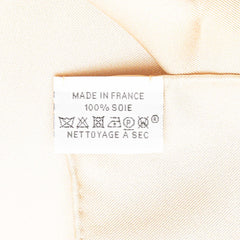 エルメス カレ90 BRIDES de GALA en fleurs ブリッド ドゥ ガラ アン フルール スカーフ ベージュ マルチカラー シルク レディース HERMES 【中古】