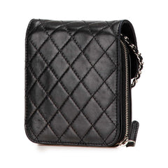 シャネル マトラッセ ココマーク チェーン ショルダーバッグ ブラック ラムスキン レディース CHANEL 【中古】