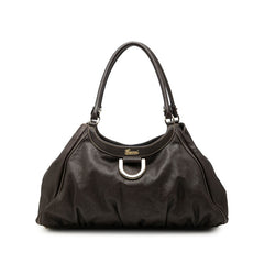 グッチ アビー トートバッグ ショルダーバッグ 189835 ブラウン レザー レディース GUCCI 中古