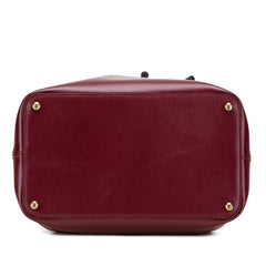 カルティエ マストライン ショルダーバッグ ワインレッド ボルドー レザー レディース CARTIER 【中古】