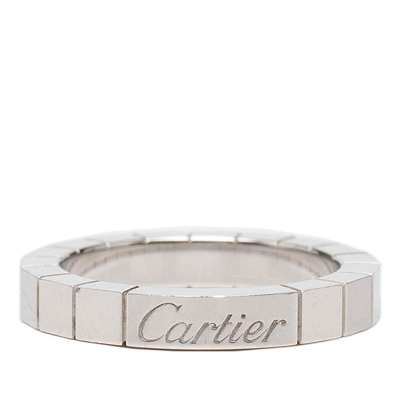 カルティエ ラニエール リング 指輪 #48 シルバー 750 K18WG ホワイトゴールド レディース CARTIER 【中古】