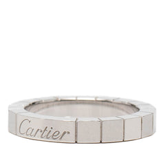 カルティエ ラニエール リング 指輪 #48 シルバー 750 K18WG ホワイトゴールド レディース CARTIER 【中古】