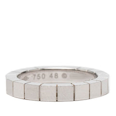 カルティエ ラニエール リング 指輪 #48 シルバー 750 K18WG ホワイトゴールド レディース CARTIER 【中古】