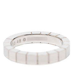 カルティエ ラニエール リング 指輪 #48 シルバー 750 K18WG ホワイトゴールド レディース CARTIER 【中古】