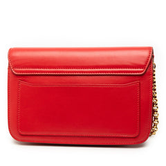 クロエ クロエC 斜め掛け ショルダーバッグ レッド レザー スウェード レディース Chloe 【中古】