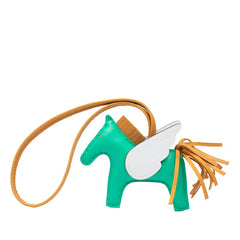 エルメス ロデオチャーム ペガサスPM チャーム ミント セサミ ブルーブリュム アニョーミロ レディース HERMES 【中古】