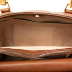 グッチ バンブー ダイアナ ミディアム トートバッグ ショルダーバッグ 2WAY 655658 ブラウン レザー レディース GUCCI 中古