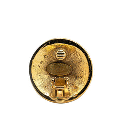 シャネル ヴィンテージ ココマーク ラインストーン イヤリング ゴールド メッキ レディース CHANEL 【中古】