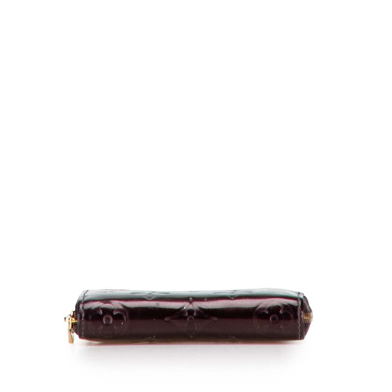 ルイ ヴィトン モノグラム ヴェルニ ジッピーコインパース コインケース M93607 アマラント パープル パテントレザー レディース LOUIS VUITTON 【中古】
