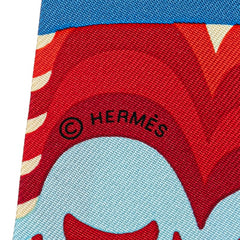 エルメス ツイリー Brdes de Gala Shadow ブリッド ドゥ ガラ シャドー スカーフ ブルー マルチカラー シルク レディース HERMES 【中古】