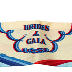 エルメス ツイリー Brdes de Gala Shadow ブリッド ドゥ ガラ シャドー スカーフ ブルー マルチカラー シルク レディース HERMES 【中古】