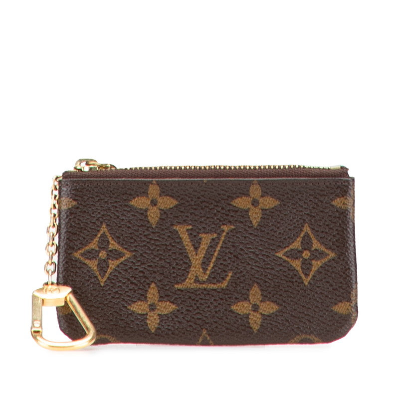 ルイ ヴィトン モノグラム ポシェット クレ コインケース キーケース M62650 ブラウン PVC レザー レディース LOUIS VUITTON 【中古】