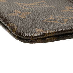 ルイ ヴィトン モノグラム ポシェット クレ コインケース キーケース M62650 ブラウン PVC レザー レディース LOUIS VUITTON 【中古】