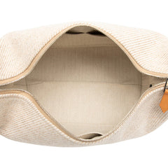 エルメス ブリッド ア ブラック オ カレPM ハンドバッグ セーグル シルバー金具 コットン レディース HERMES 【中古】