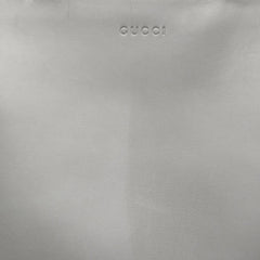 グッチ バンブー ニムフェア ミディアム ハンドバッグ 453766 グレー レザー レディース GUCCI 【中古】