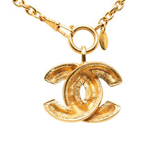 シャネル マトラッセ ココマーク ネックレス ゴールド メッキ レディース CHANEL 【中古】