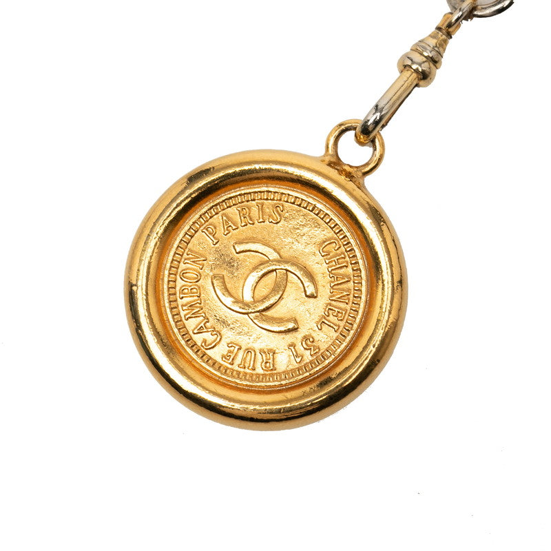 シャネル 31 RUE CAMBON カンボン ヴィンテージ ココマーク チェーン ベルト ゴールド メッキ レディース CHANEL 【中古】