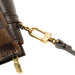 ルイ ヴィトン ダミエ トゥルース メイクアップ アクセサリーポーチ ハンドバッグ N51982 ブラウン PVC レザー レディース LOUIS VUITTON 【中古】