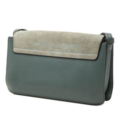 クロエ フェイ 斜め掛け ショルダーバッグ ブルー系 レザー スウェード レディース Chloe 【中古】