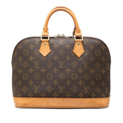 ルイ ヴィトン モノグラム アルマ ハンドバッグ M51130 ブラウン PVC レザー レディース LOUIS VUITTON 【中古】