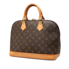 ルイ ヴィトン モノグラム アルマ ハンドバッグ M51130 ブラウン PVC レザー レディース LOUIS VUITTON 【中古】