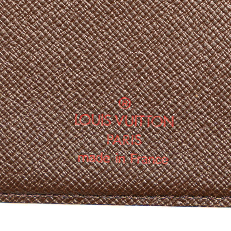 ルイ ヴィトン ダミエ ポルトフォイユ ヴィエノワ 三つ折り財布 N61674 ブラウン PVC レディース LOUIS VUITTON 【中古】