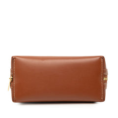 セリーヌ キュイル トリオンフ 斜め掛け チェーン ショルダーバッグ ブラウン レザー レディース CELINE 【中古】