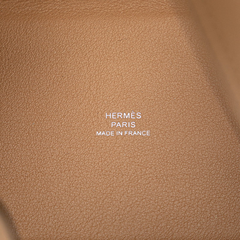 エルメス ピコタンロック ミクロ ラッキーデイジー ハンドバッグ チャイ ローズ スイフト レディース HERMES 【中古】
