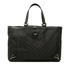 グッチ GGキャンバス アビー トートバッグ 293580 ブラック キャンバス レザー レディース GUCCI 中古