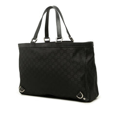 グッチ GGキャンバス アビー トートバッグ 293580 ブラック キャンバス レザー レディース GUCCI 中古