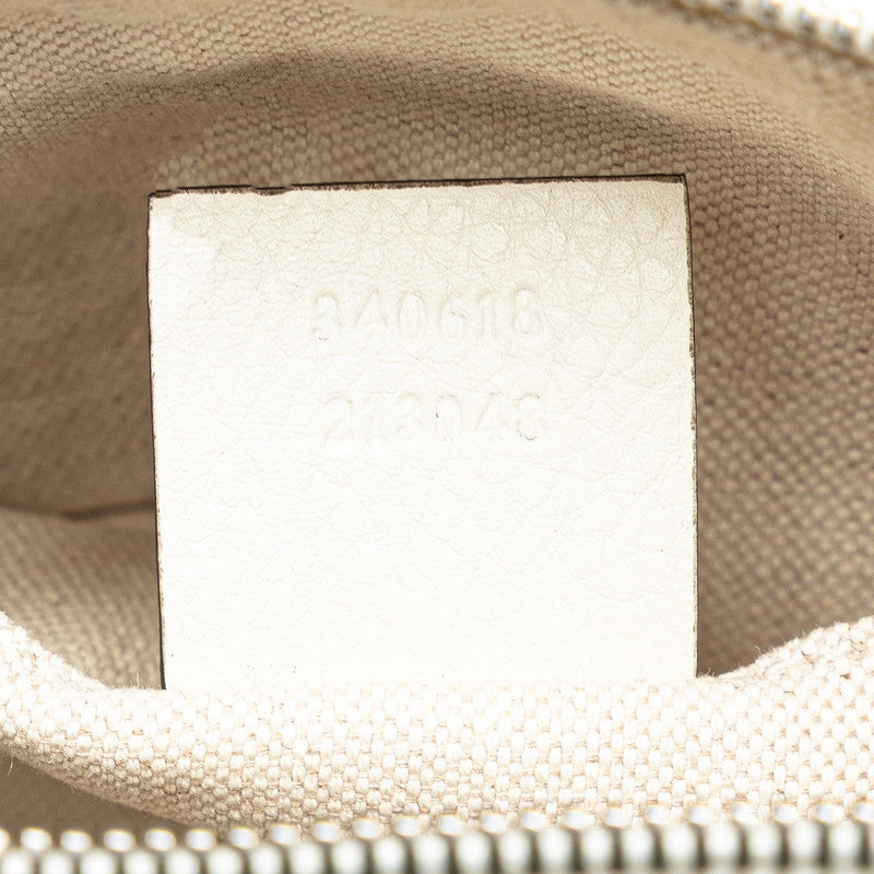 グッチ ソーホー ミニ ハンドバッグ 340618 オフホワイト レザー レディース GUCCI 【中古】