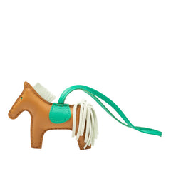 エルメス ロデオPM バッグチャーム ブラウン グリーン アニョーミロ レディース HERMES 【中古】