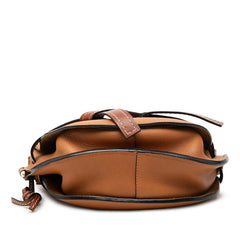 ロエベ アナグラム ゲートバッグ 斜め掛け ショルダーバッグ ブラウン レザー レディース LOEWE 【中古】