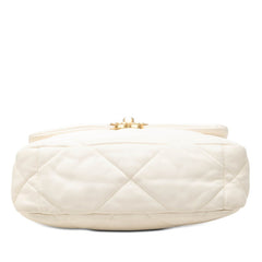 シャネル ココマーク シャネル19 ディズヌフ マトラッセ チェーン ショルダーバッグ AS1160 ホワイト ラムスキン レディース CHANEL 【中古】