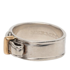 エルメス アルテミス リング 指輪 #51 SV925 シルバー Au750 レディース HERMES 【中古】