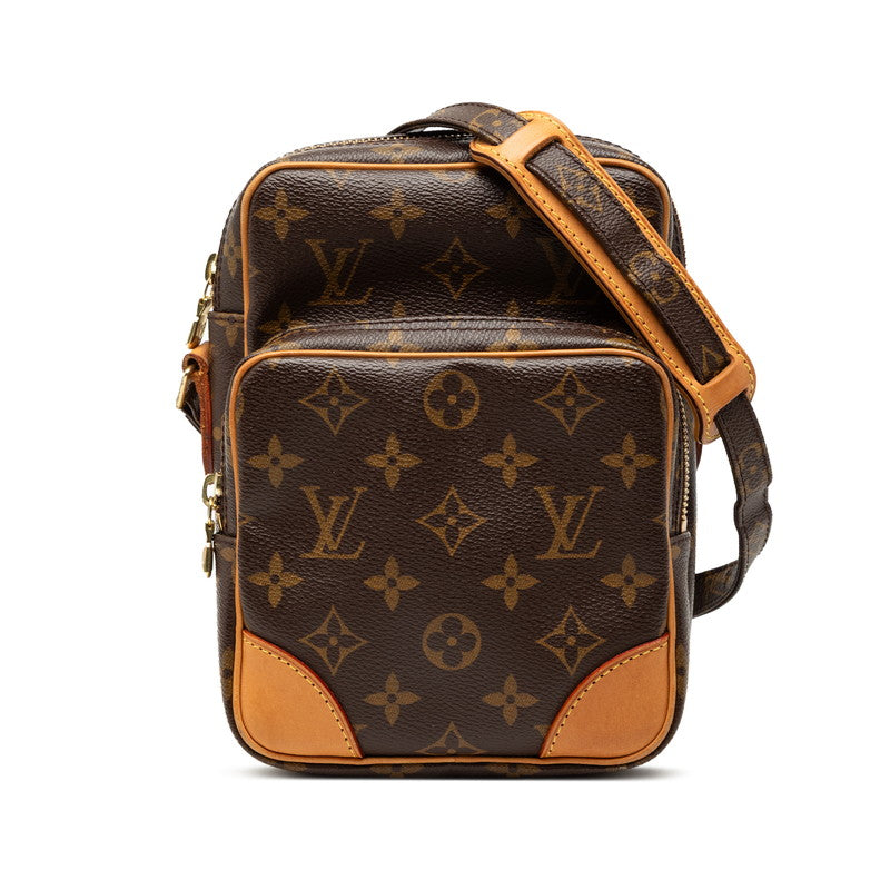 ルイ ヴィトン モノグラム アマゾン ショルダーバッグ M45236 ブラウン PVC レザー レディース LOUIS VUITTON 【中古】