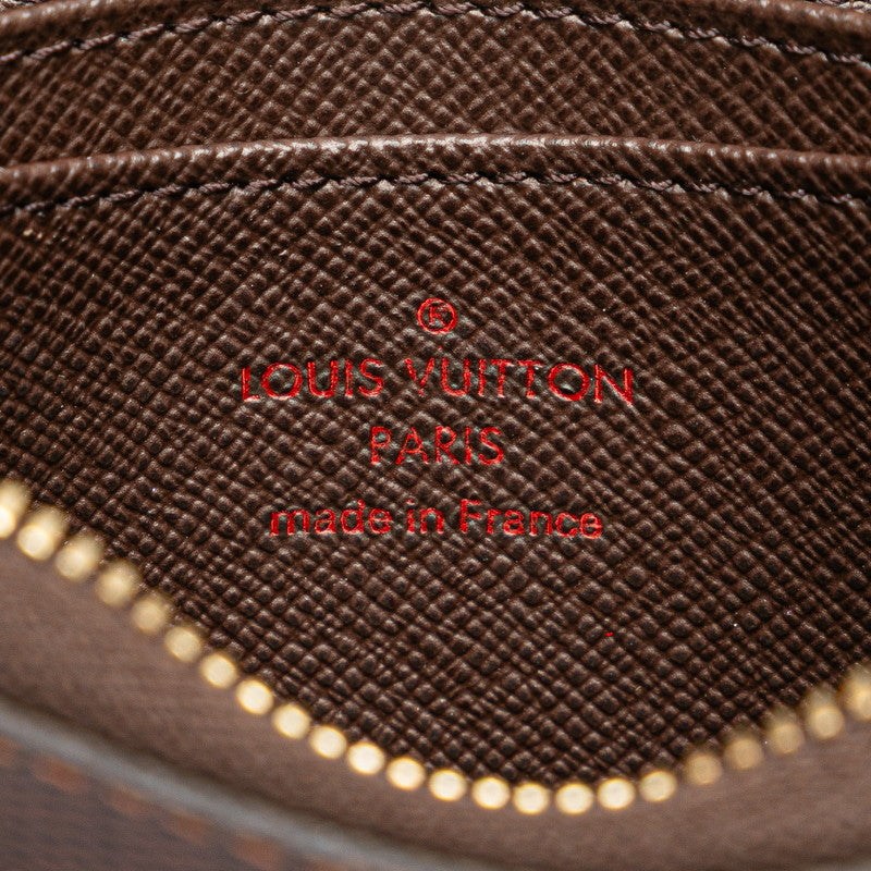 ルイ ヴィトン ダミエ ジッピーコインパース コインケース M63070 ブラウン PVC レディース LOUIS VUITTON 【中古】