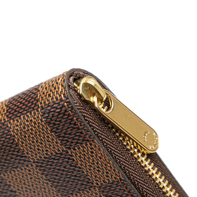 ルイ ヴィトン ダミエ ジッピーコインパース コインケース M63070 ブラウン PVC レディース LOUIS VUITTON 【中古】