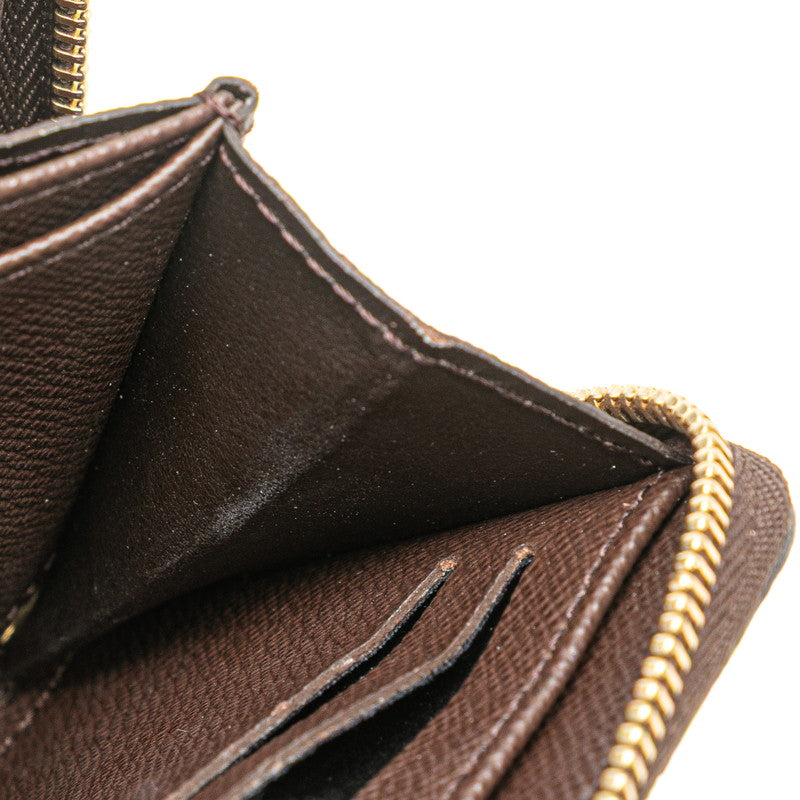 ルイ ヴィトン ダミエ ジッピーコインパース コインケース M63070 ブラウン PVC レディース LOUIS VUITTON 【中古】