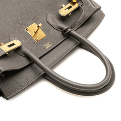 エルメス バーキン30 ハンドバッグ エタン ゴールド金具 トゴ レディース HERMES 【中古】